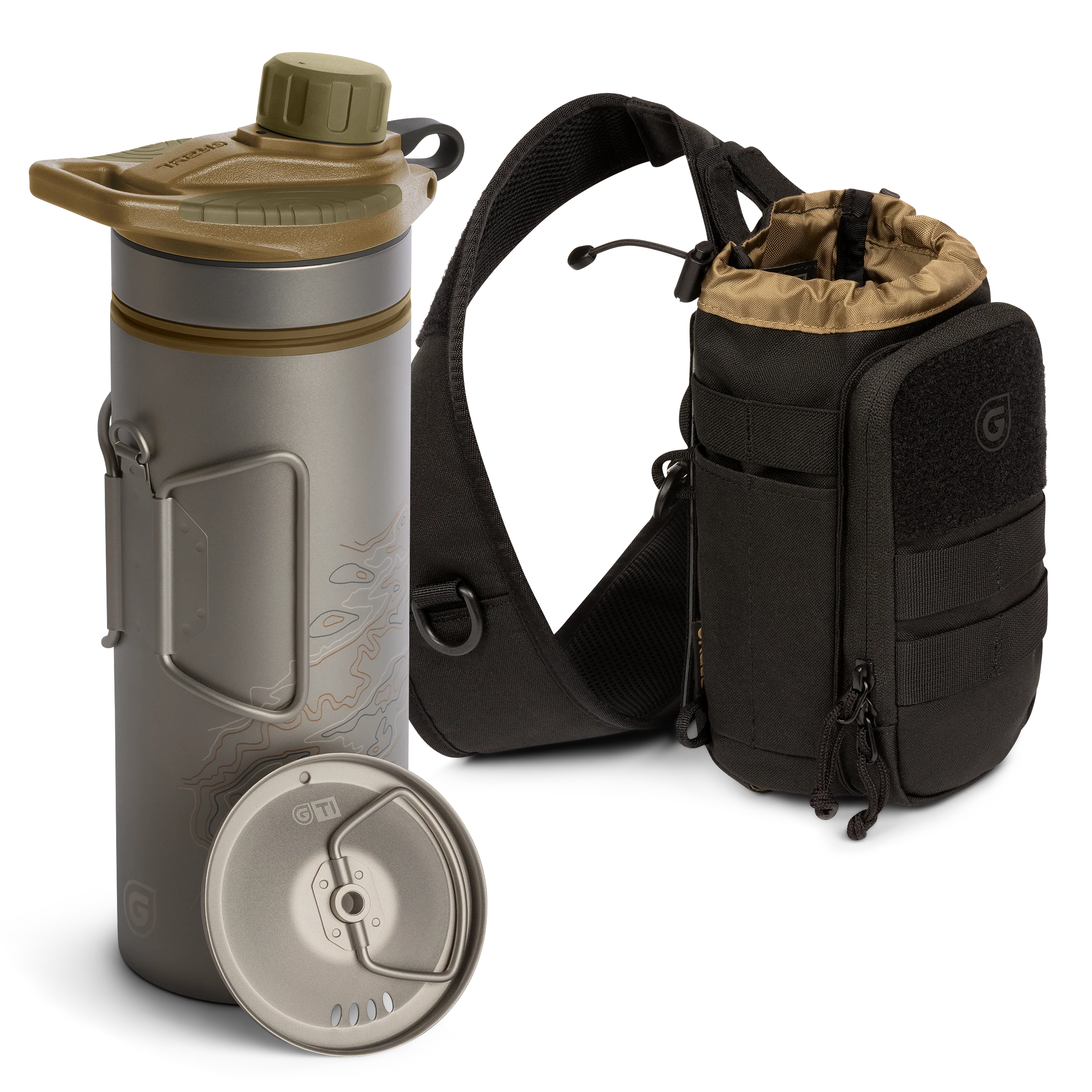 GeoPress® Ti Purifier Bottle & Mission Sling Bundle