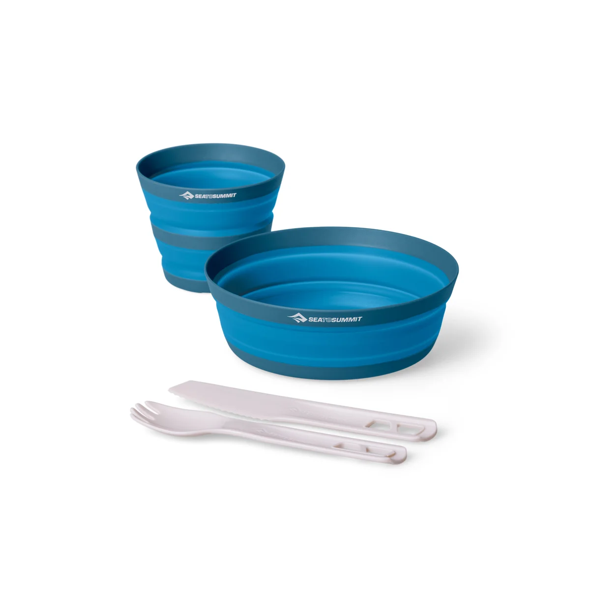 XLite Collapsible Bowl, Cup, Spork & Knife Set